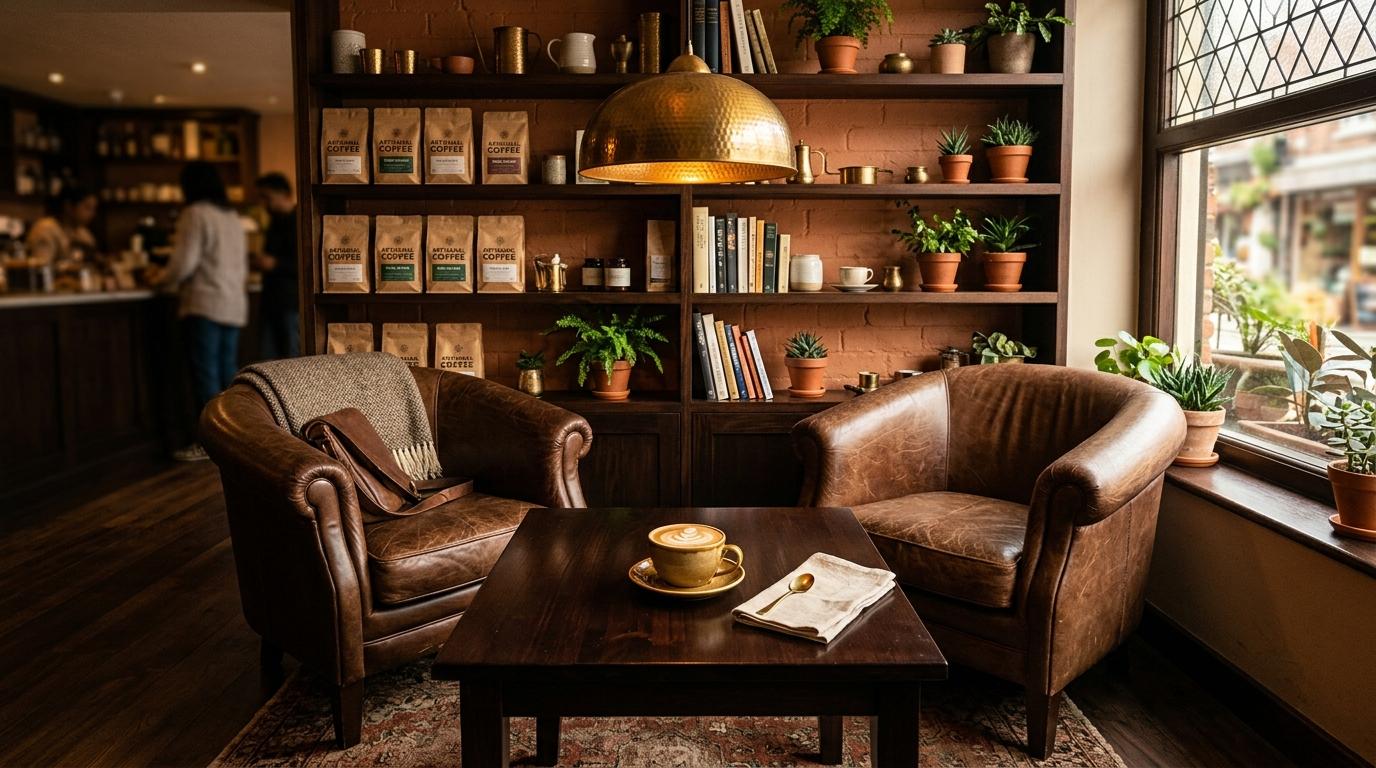 Cozy modern seating corner